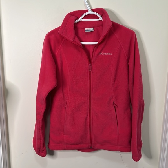 Columbia Pink High Neck Fleece Jacket Size Small - Picture 3 of 11